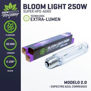 Ampolleta Sodio de Alta Presión 250W Extra Lumen - Grow Genetics