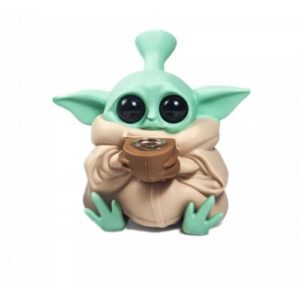 Pipa Baby Yoda Silicona Colores