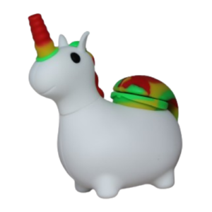 Pipa Silicona Unicornio Blanco