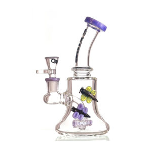 Bong Rig Abejas Morado 19 cm - Calvo Glass