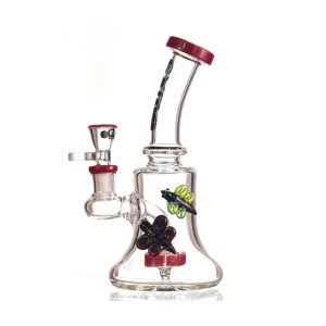 Bong Rig Abejas Rojo 19 cm - Calvo Glass
